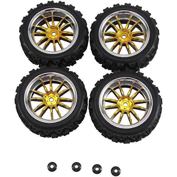 4 kpl 12 mm Hex-vanteen ja OD 2,59 tuuman kumirenkaat RC 1/10 On-Road Touring -autoon, B.pa