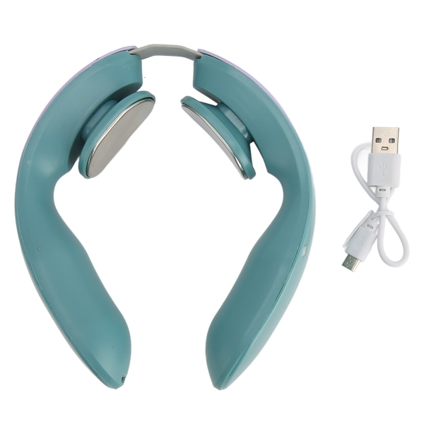 Neck Relax Massager USB 12 Niveauer Puls Termostatisk Opvarmning Elektrisk Intelligent Nakke Massager