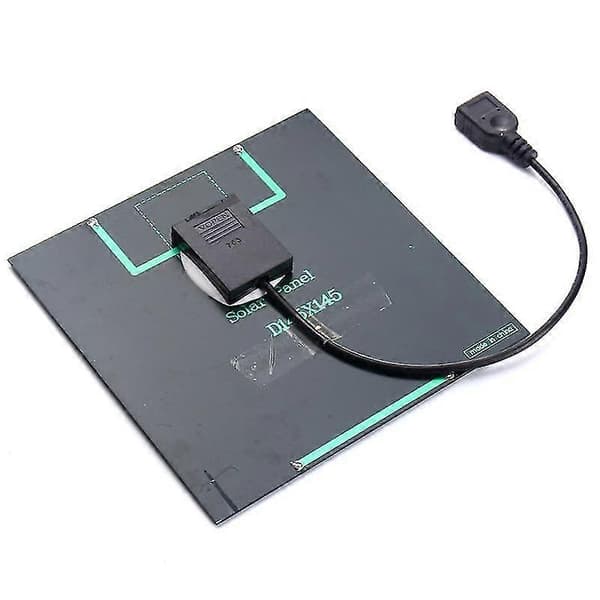 Høykvalitets 4-tommers kjølevifte USB solcellepanel jernvifte