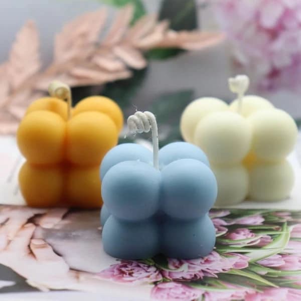 lysform lysformer DIY silikonform stearinlys 3D Rubiks kube