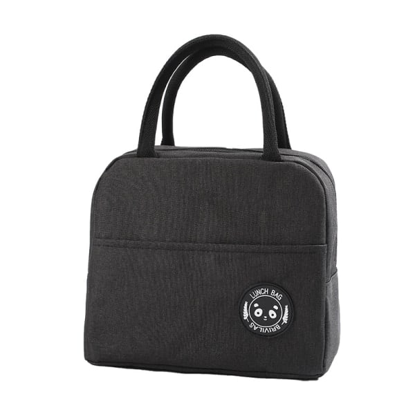 Isolerad matlåda, kall, bärbar, praktisk väska, kylväska för kvinnor, bekväm box tote mat (grå)（PA）