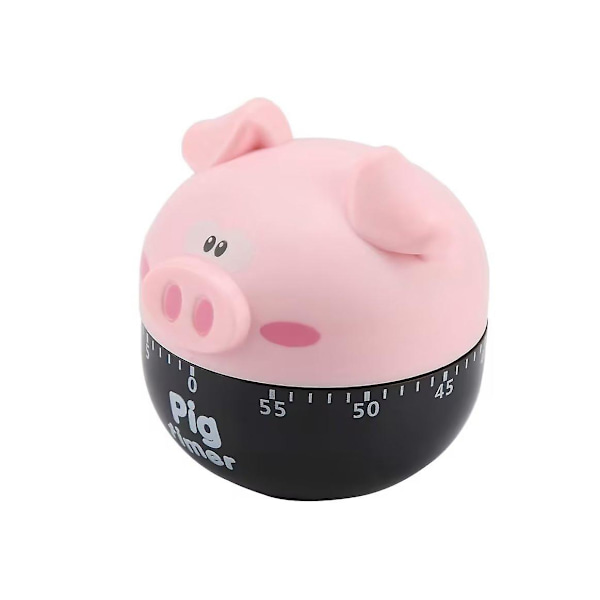 Køkken Timer, Sød Tegneserie Gris Køkken Timer Madlavning Mekanisk Studie Timer Gym Timer Hjemindretning Tæller Nyhed Gadget Til Madlavning Timing Værktøj (1 stk)