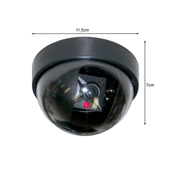 Valvontakameran jäljitelmä - Dummy-kamera LED-valolla
