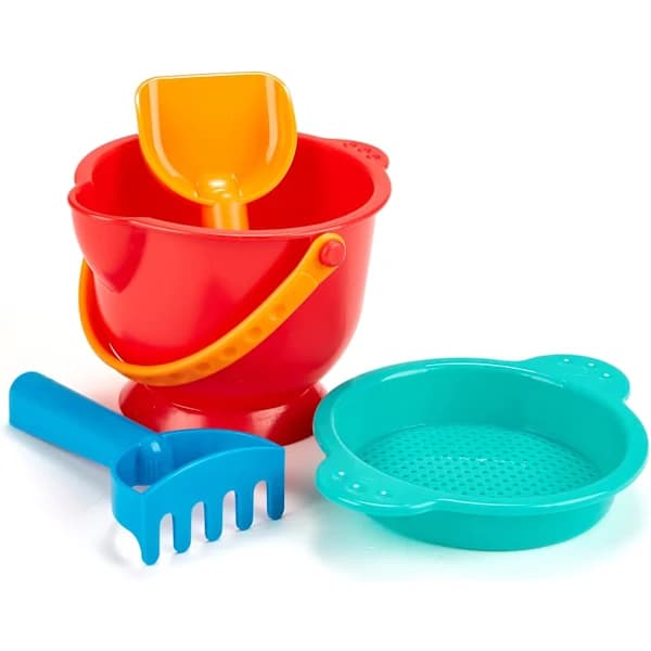 Beach Toy Set for Kids, Sand Digging Tools, Small Shovel, Bucket for Beach Play
