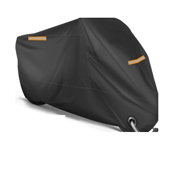 (200*90*100cm, størrelse M) Sort 190T cykelovertræk i silkepolyester,