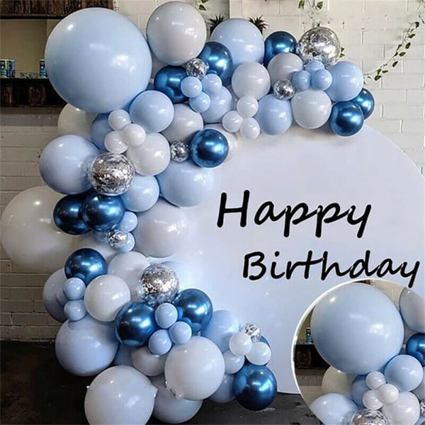 104st Balloon Arch Kit Party Ballong BLÅ blå blue