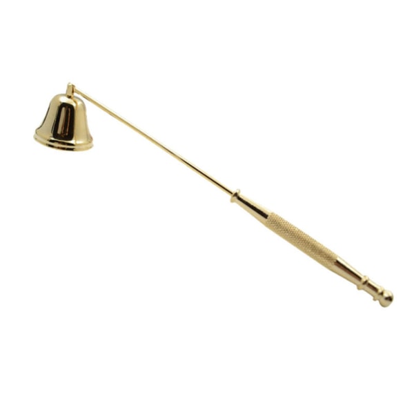 Stearinlys Snuffer Bell formet jern galvanisering stearinlysslokker for Home Candle Tool Gold