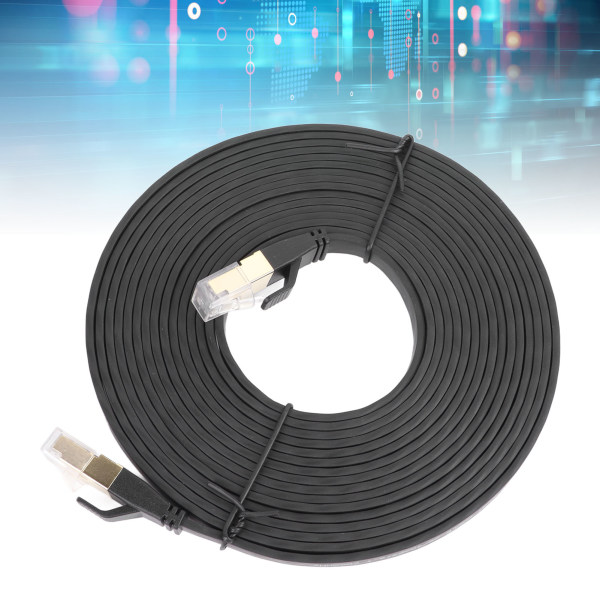 Cat 8 Ethernet-kabel Professionell höghastighets RJ45 Crystal Head Kategori 8 nätverkskabel för modemrouter PC 16.4ft