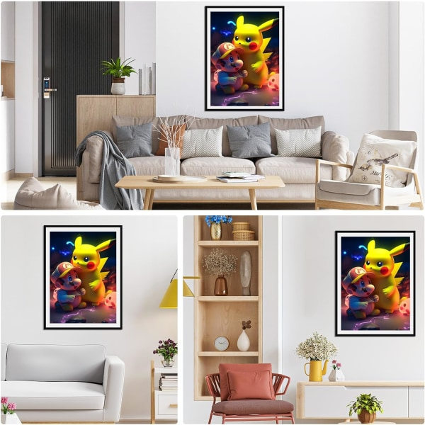 (30x40cm) Super Mario Diamond Painting Kit aikuisille ja lapsille, C