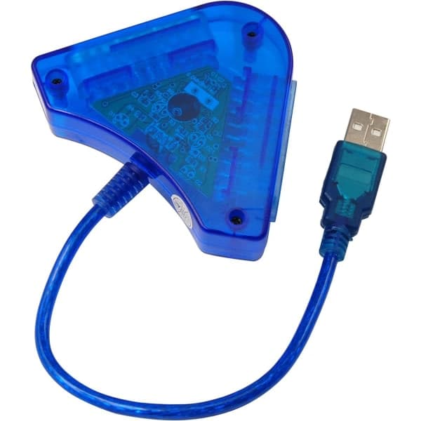 Galaxy 2-Port PS2 til PS3 USB-spilcontrollerkonverter