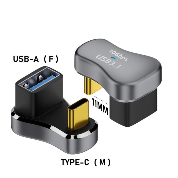 USB Type-C -muunnin 140 W pikalataus A NAINEN - C UROS AA Naaras - C Uros A Female to C Male