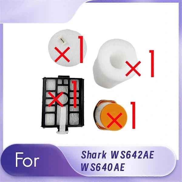 For WS642AE WS640AE Støvsugerfilter Robotstøvsugertilbehør Filterdeler Erstatning