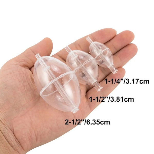 Fiske Flydebolde Vandslange TRANSPARENT 3,2CM TRANSPARENT