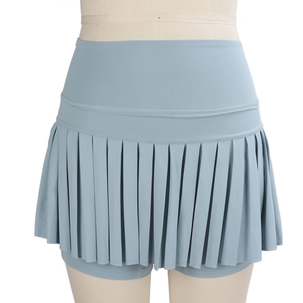 Plisseret nederdel Åndbar Stretchy Moderigtigt sportsshorts Nederdel med lommer til piger Kvinder L