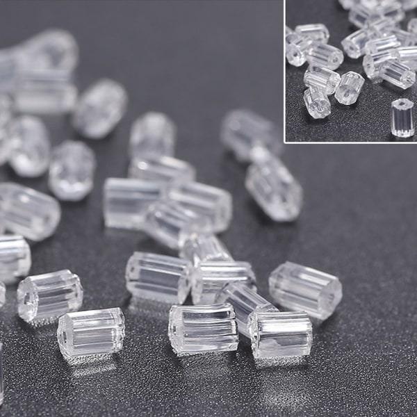 800 stk gennemsigtig plast øreringe ryg ørestikker øreringe prop DIY smykker tilbehør