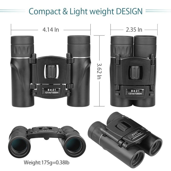 Binoculars with 8x21 Magnification