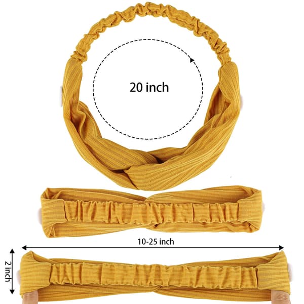 6 stk. Hårbånd med knapper, for ansiktsmasker
