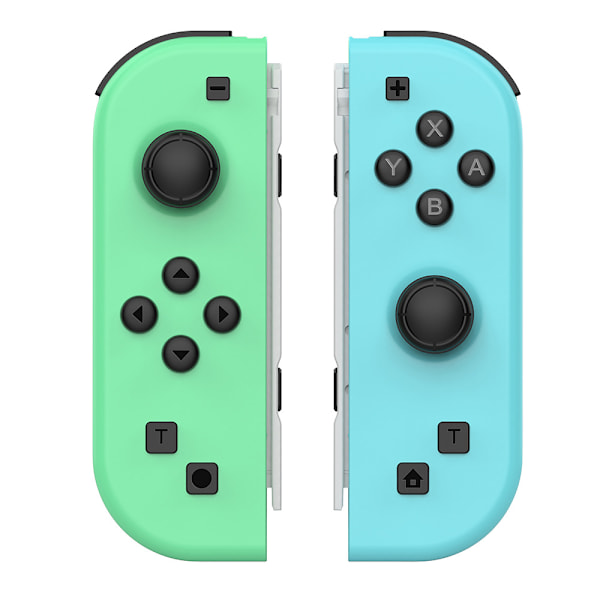 NS etäherätyksellä varustetut vasemman ja oikean kahvan ohjaimet, pienikokoinen ohjain NS-isännälle, SWITCH Bluetooth -ohjain Green + Blue