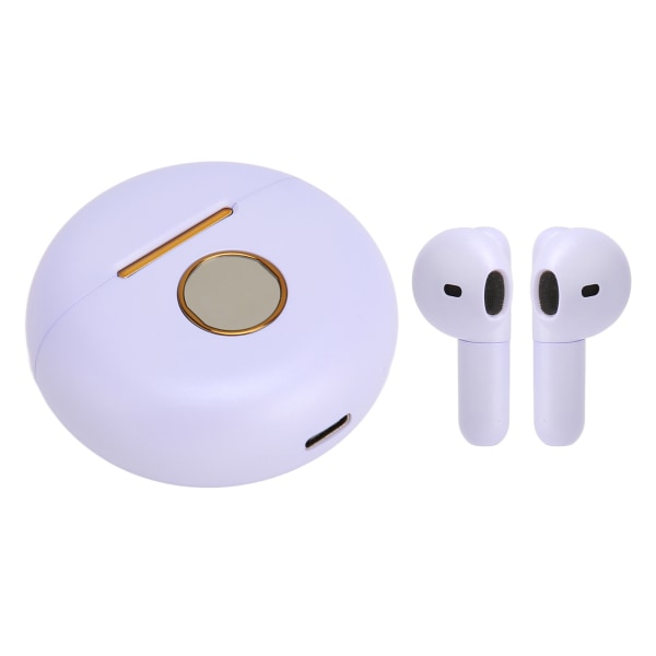 Bluetooth spelhörlurar Kompakt HiFi-ljud Trådlös spelhörlur för Huawei för IOS Lila