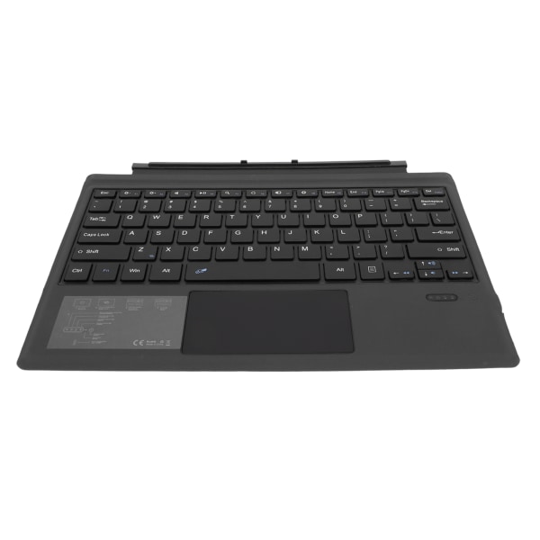 Trådløst Bluetooth-tastatur med pekeplate for Pro 7+ Pro 7 Pro 6 Pro 5 Pro 4 Pro 3 33 fot trådløst avstand svart tastatur