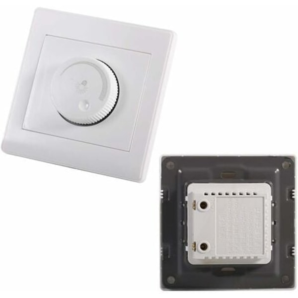 Dimmerbryter - Praktisk veggmontert på/av roterende LED-dimmer for lysstyrkekontroll