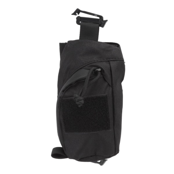 Udendørs rygsæk Skulderrem Pouch Clip On Pouch Rygsæk Attachment Bag for Hikers Sort