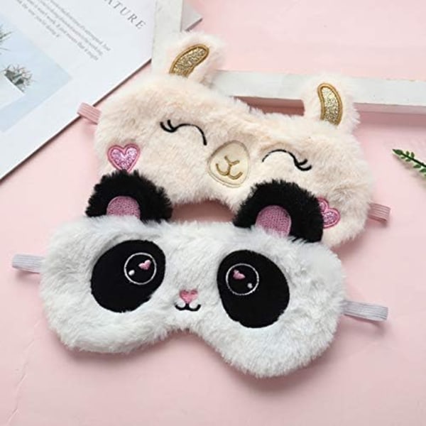 Panda Sovmask Sömnmask Ögonmask för Sömn Siden Ögonöverdrag