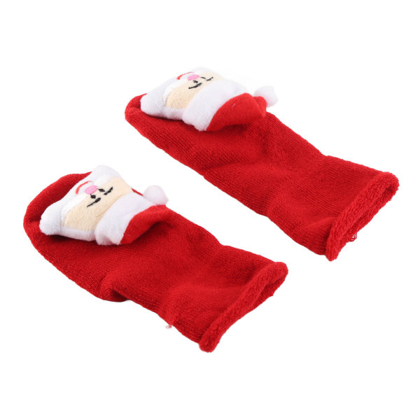 Baby sukat Punaiset jouluneulotut lämpimät puuvillaiset pitkät thermal Elastiset hengittävät 0,1 ikäiselle baby