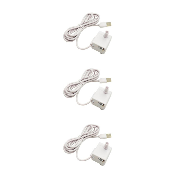 1/3/5 USB-drevet kattevandspumpe - Stille 5V til kæledyrsvand med lys 3.5x4x2.5cm with light 3.5x4x2.5cm 3Set