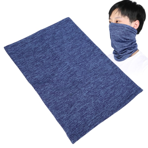 Multifunktionelt åndbart ansigtstørklæde Elastisk blødt vaskbart pandebånd Armbånd Hårbånd (blå)