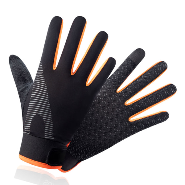 Ridehansker Sommeris Silkeabsorberende svette UV-beskyttelse Utendørs sportshansker for fjellklatring XL