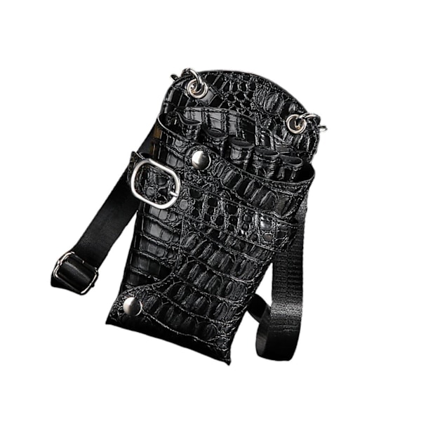 1/2/3 Barbersax Hylster Frisørholder Lommeveske Etui Alligator Svart 7,5 x 5,5 x 1,6 Tommer Alligator black 7.5 x 5.5 x 1.6 Inch 2Set
