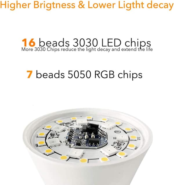 85W ekvivalent LED-pære fargeskiftende Dimbar E2