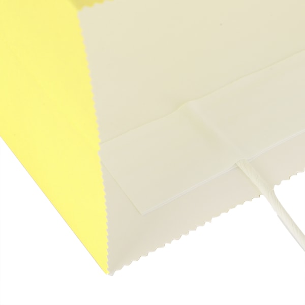 Øko&#8209;venlig bærbar kraftpapirpose Shop Tøjemballage Gavepose (M 21 x 11 x 27,5 cm) Gul