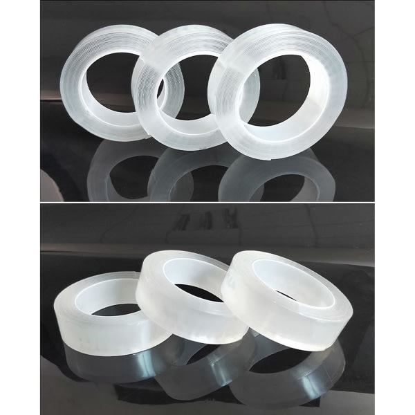 Upgradera Nano Tape Bubble Kit, Dubbelsidig Tape Plast Bubble, elastisk tejp Ny Transparency 0,01cm * 0,5cm * 200cm