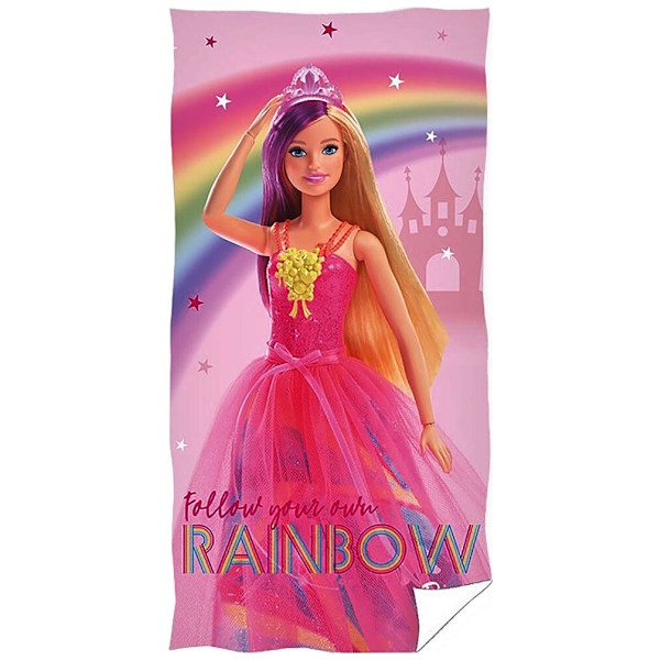 Barbie Regnbågshandduk