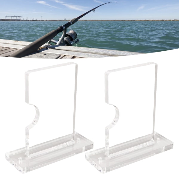 Akryl fiskestång Väggfäste Stabilt stöd Justerbar akryl fiskestång horisontellt fäste för vandringsstavar