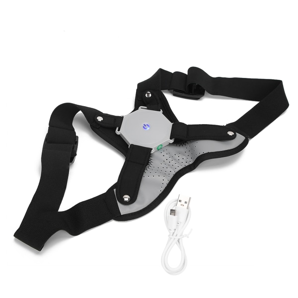 Posture Corrector Trainer med sensor Vibrationspåmindelse Rygbøjle StraightenerM Sort
