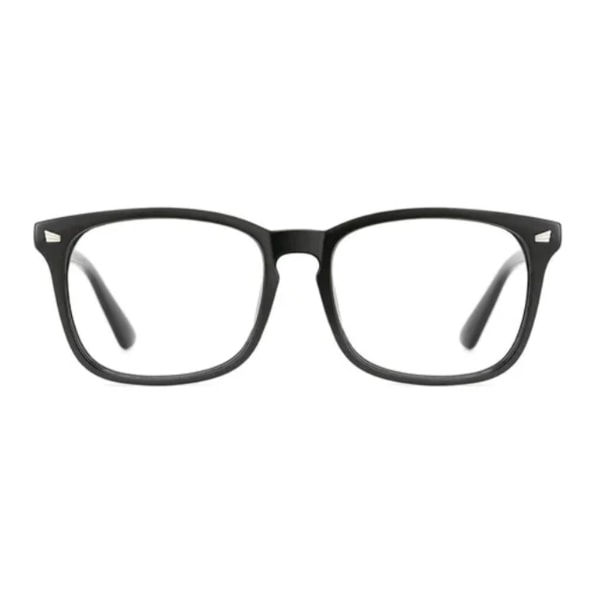 Blå lysblokerende briller Sort frostet Udseende Computerbriller Gaming Briller til kontoret