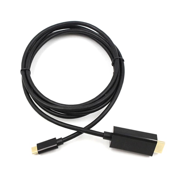 Typ C till HD-kabel 5,9 fot lång 3840x2160 60Hz Stabil Plug and Play USB C till 4K-kabel för projektor TV-dator