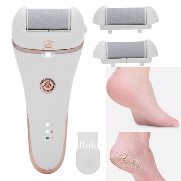 Genopladelig Elektrisk Foot Callus Remover Død hud Hård hud Fjernelse Fodfil Pedicure ToolWhite