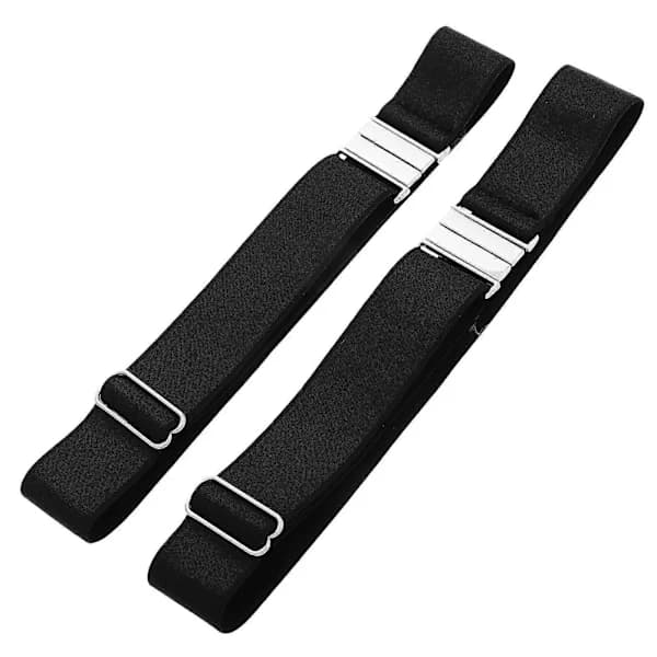 1 par dame lårholdere justerbar lårholder til kvinder elastisk bensele ideel til høje lårstrømper gotisk stil sort 32,20 x 2,50 x 0