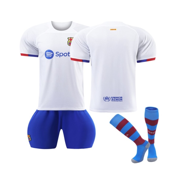 (2023/24 Barcelona bortalag fotbollströja set 28(150-155CM)