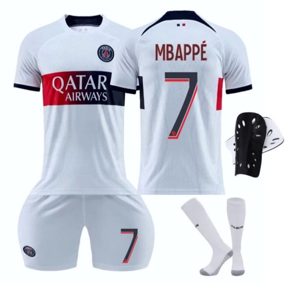 (NEYMARJR 10, ) 2023-2024 Paris borta fotbollströja med strumpor med knäskydd Grön 5XL