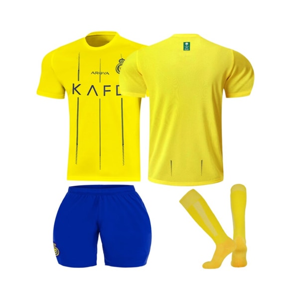 2023/24 Al Nassr Riyadh Victory hemmafotbollströjasatser för barn, vuxna 18(100-110CM)