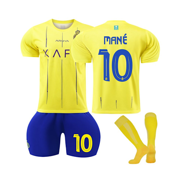 (2023/24 Al Nassr Riyadh Victory hemmatröja #10 Mane fotbollströjor 18(100-110CM)