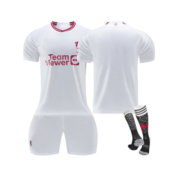 (2023/24 Manchester United Third Training Fotbollströja Kit för barn Vuxna L(175-180CM)