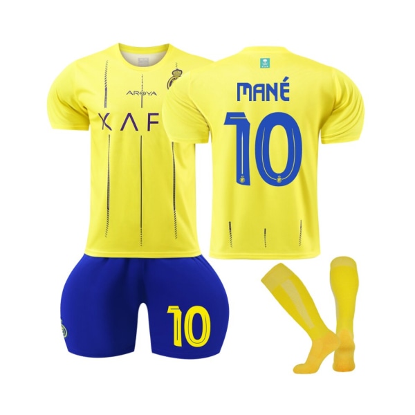 2023/24 Al Nassr Riyadh Victory hemmatröja #10 Mane fotbollströja set XL(180-185CM)