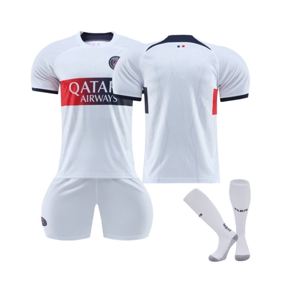 (Paris Saint-Germain 2023/2024 Fotbollströja på bortaplan 26(140-150CM)