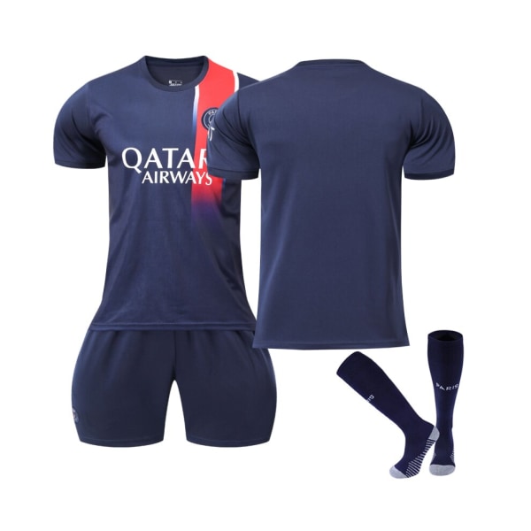 Paris Saint-Germain 2023/2024 hemmafotbollströjasats 18(100-110CM)